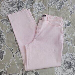 Gloria Vanderbilt Pink Cotton Amanda Straight Leg Jeans Size 8 Short EUC